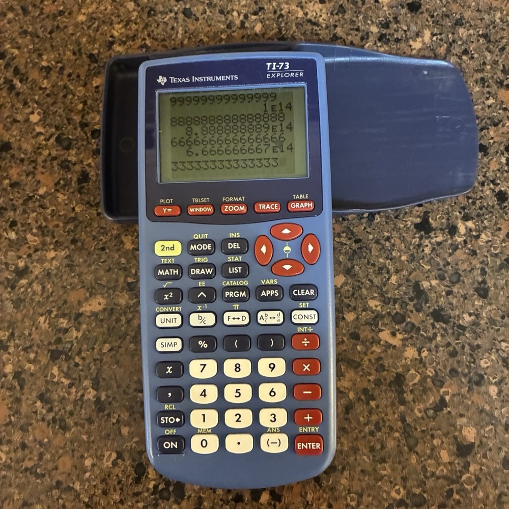 Texas Instruments TI-73 Explorer Graphing Calculator Tested w/ Cover - Picture 8 of 10